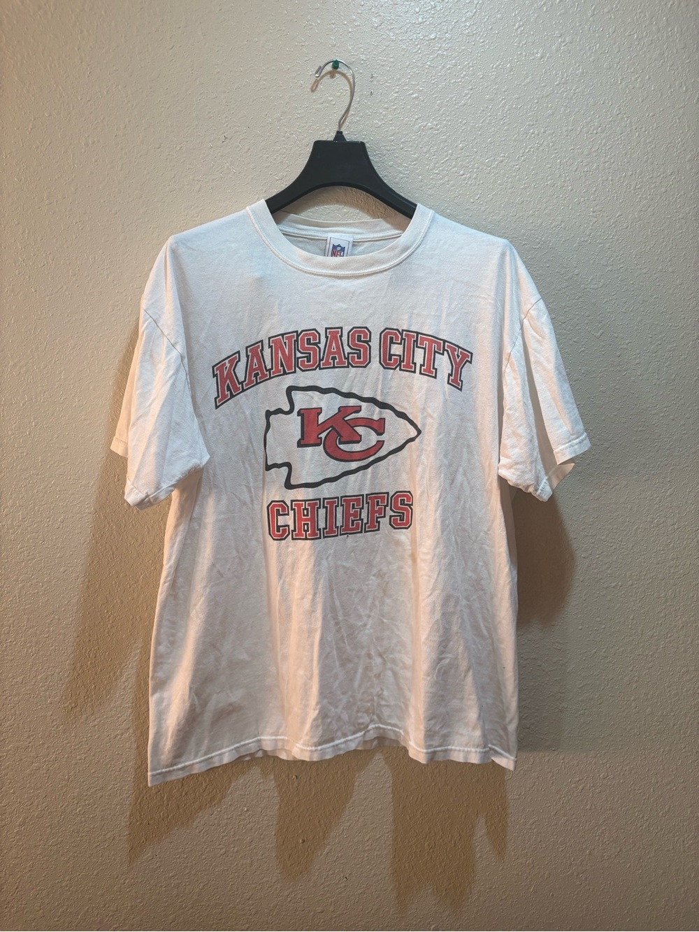 Kansas City Chiefs White & Red Team T-Shirt